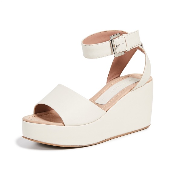 Rachel Comey Juno Wedge Sandal, Size 9.5, Cream/Bone - Picture 1 of 15